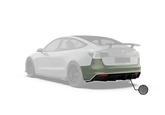 Robot Craftsman "Crypton"  Rear Bumper & Rear Diffuser For Tesla Model 3
